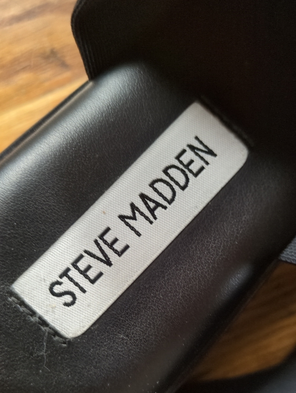 Steve Madden Slinky30 Black Platform Slide Made in Italy Size 36 or US 6 - Picture 10 of 11
